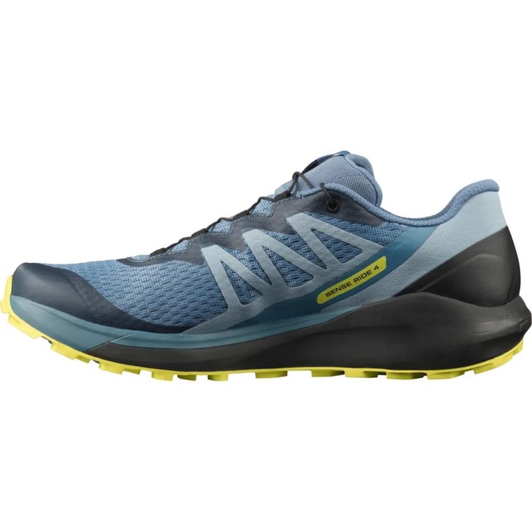 Sapatilhas Trail Running Salomon Sense Ride 4 Masculino Azuis | PT B86290